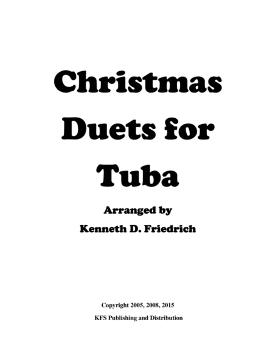 Christmas Duets for Tuba Brass Duet scores gallery preview page 1