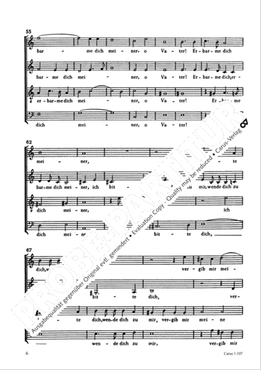 O barmherziger Vater O barmherziger Vater 4-Part scores gallery preview page 6