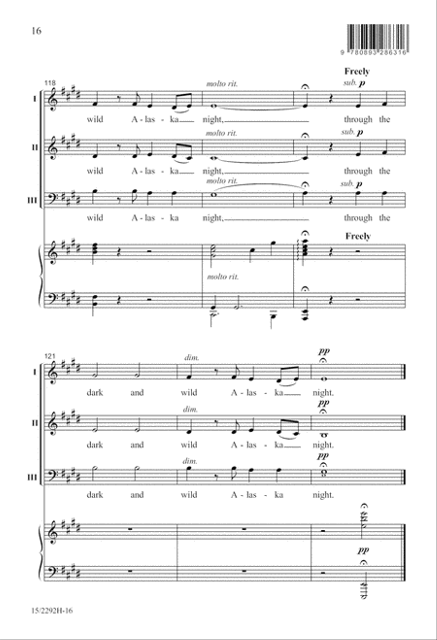Aurora Borealis 3-Part scores gallery preview page 17