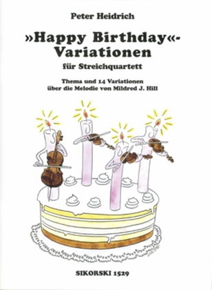 Book cover for Variations on Happy Birthday for String Quartet