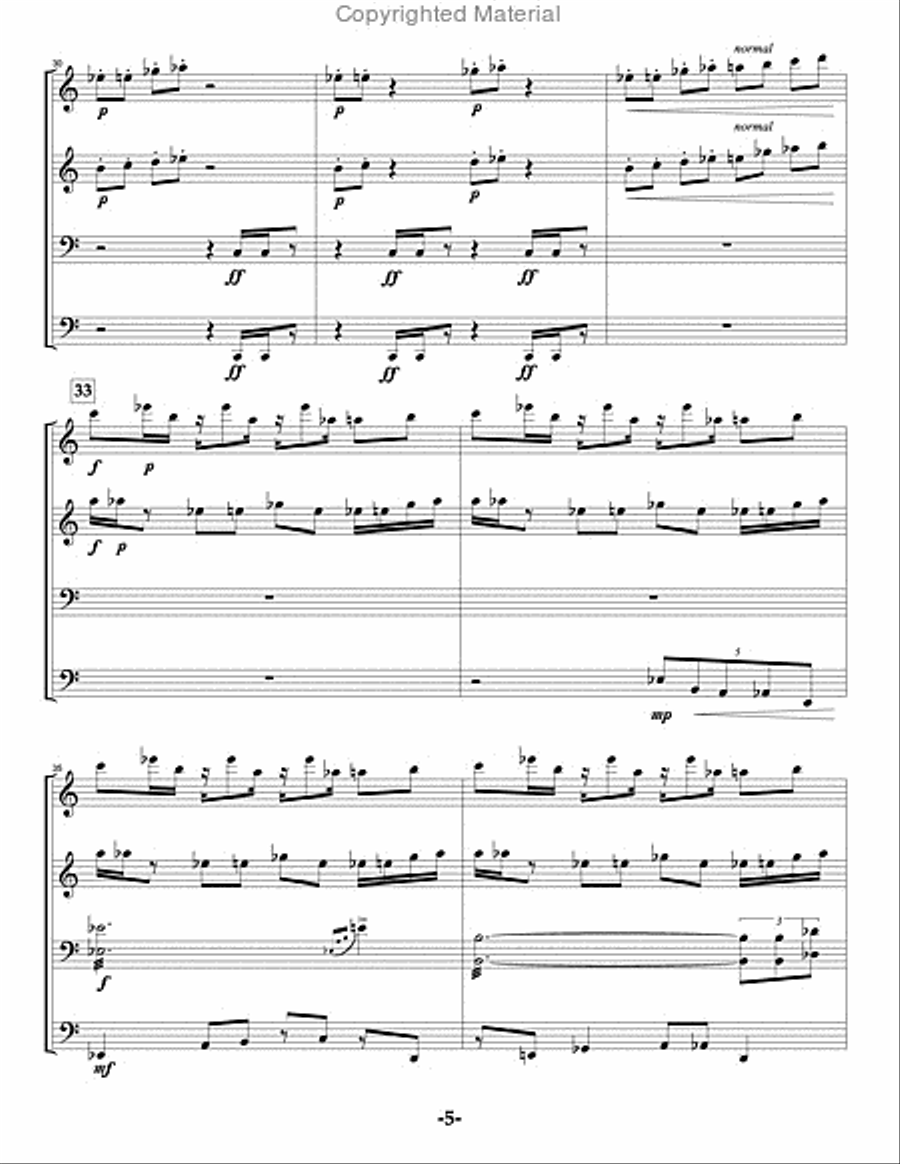 Unleash the Fury Percussion Ensemble scores gallery preview page 6