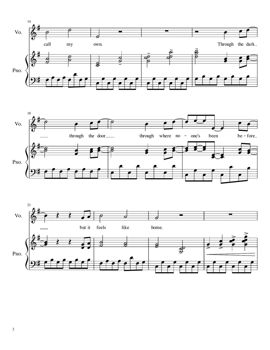 A Million Dreams A Million Dreams Vocal Duet scores gallery preview page 2