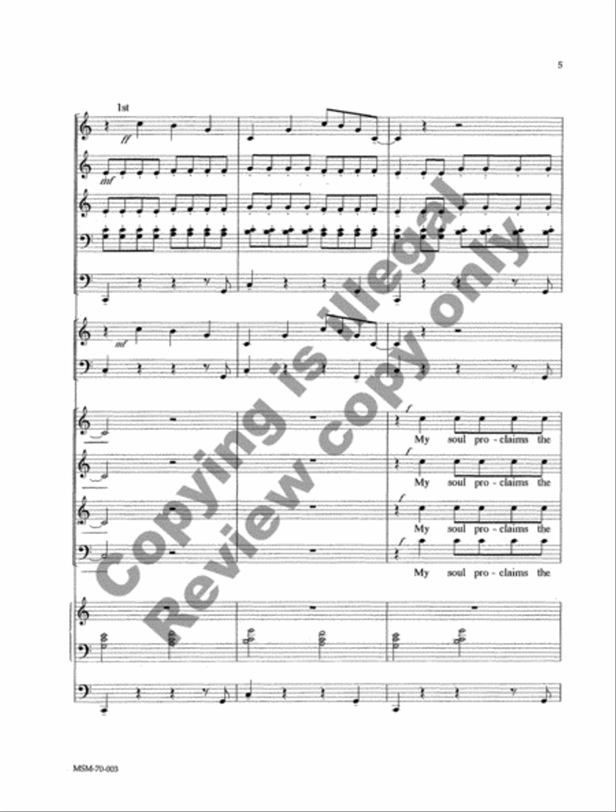 Magnificat (Full Score) Magnificat (Full Score) Choir scores gallery preview page 5