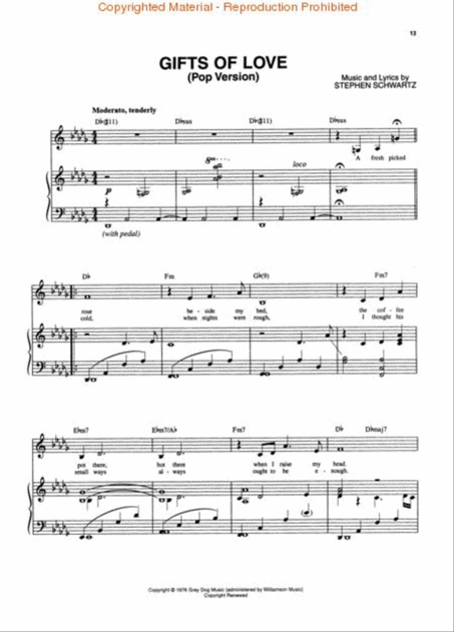 The Baker's Wife Piano, Vocal, Guitar scores gallery preview page 3