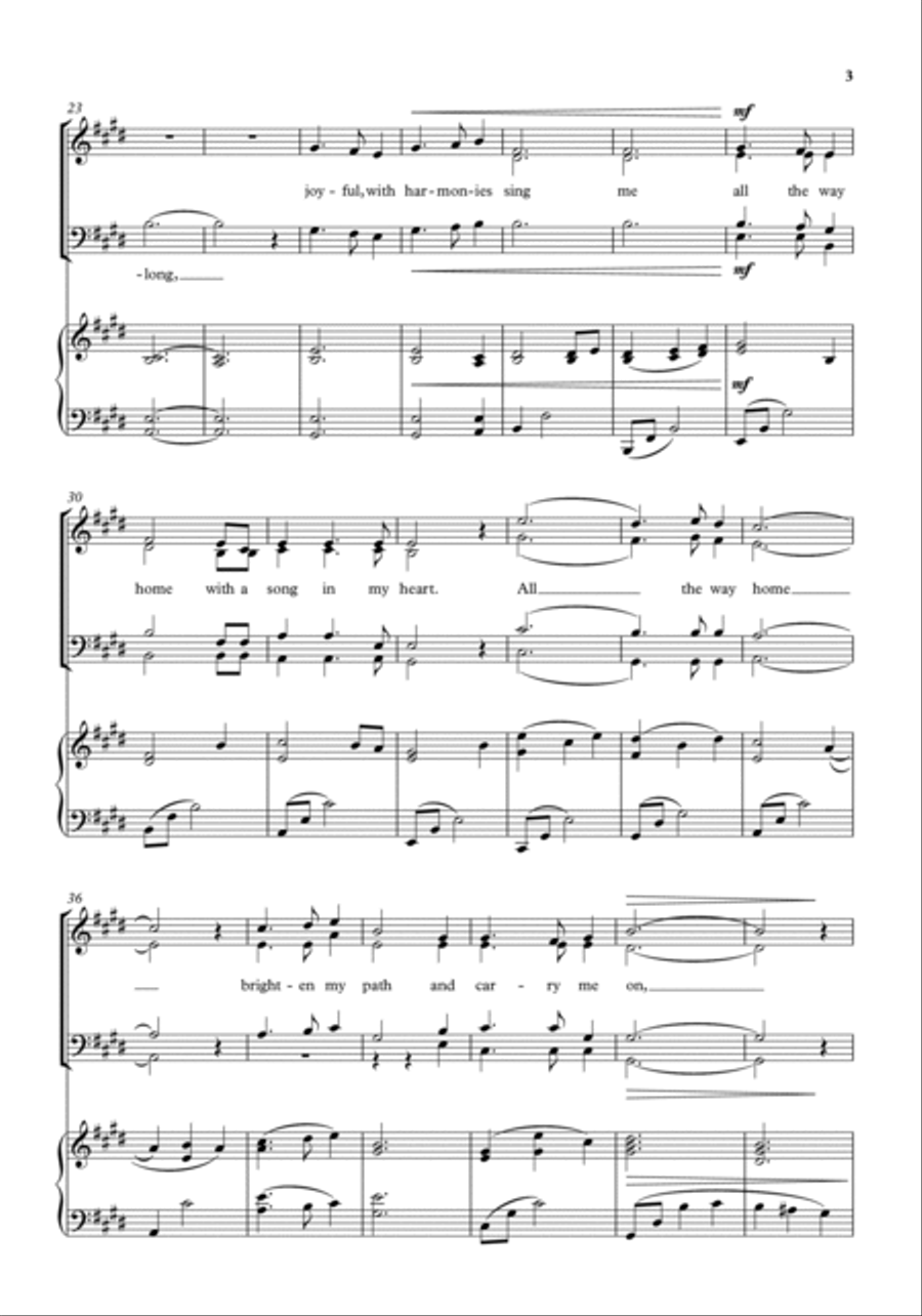 All the way home 4-Part scores gallery preview page 3