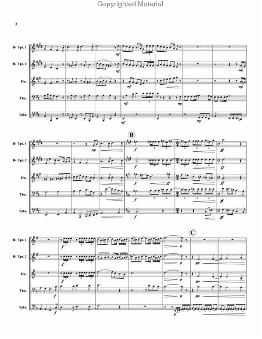 Tinsel Teaser #6 Tinsel Teaser #6 Brass Quintet scores gallery preview page 3