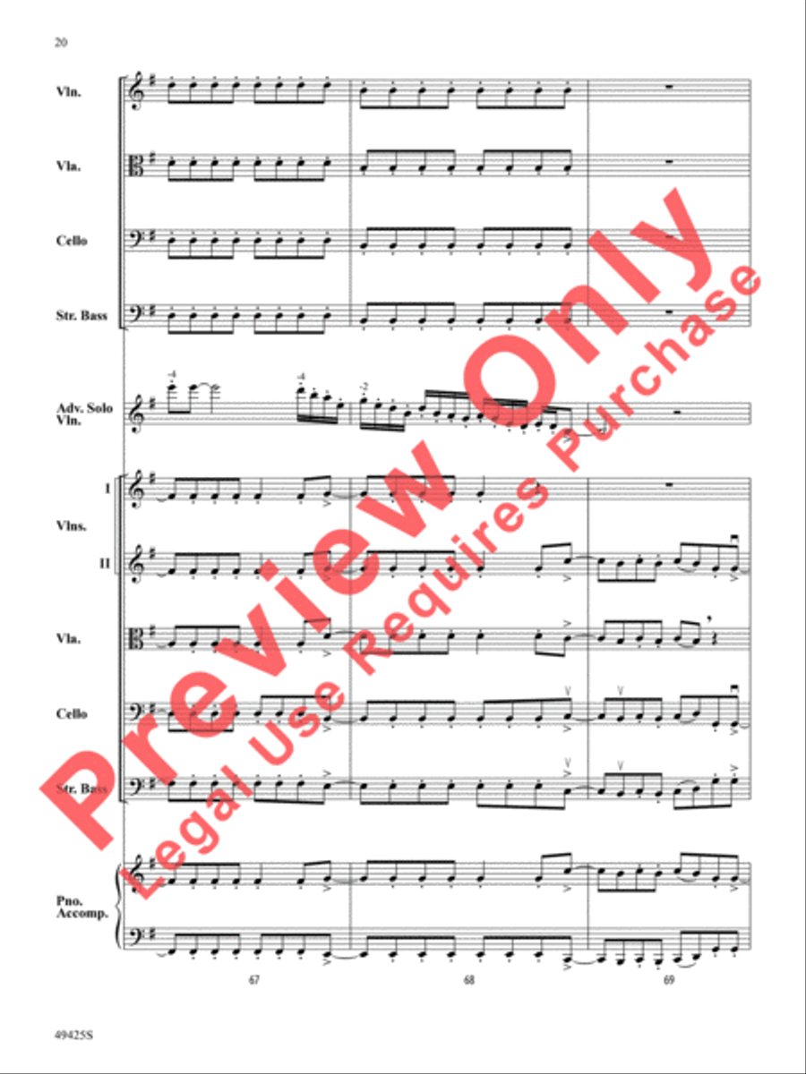 Any Way You Want It / Don't Stop Believin' String Orchestra scores gallery preview page 21