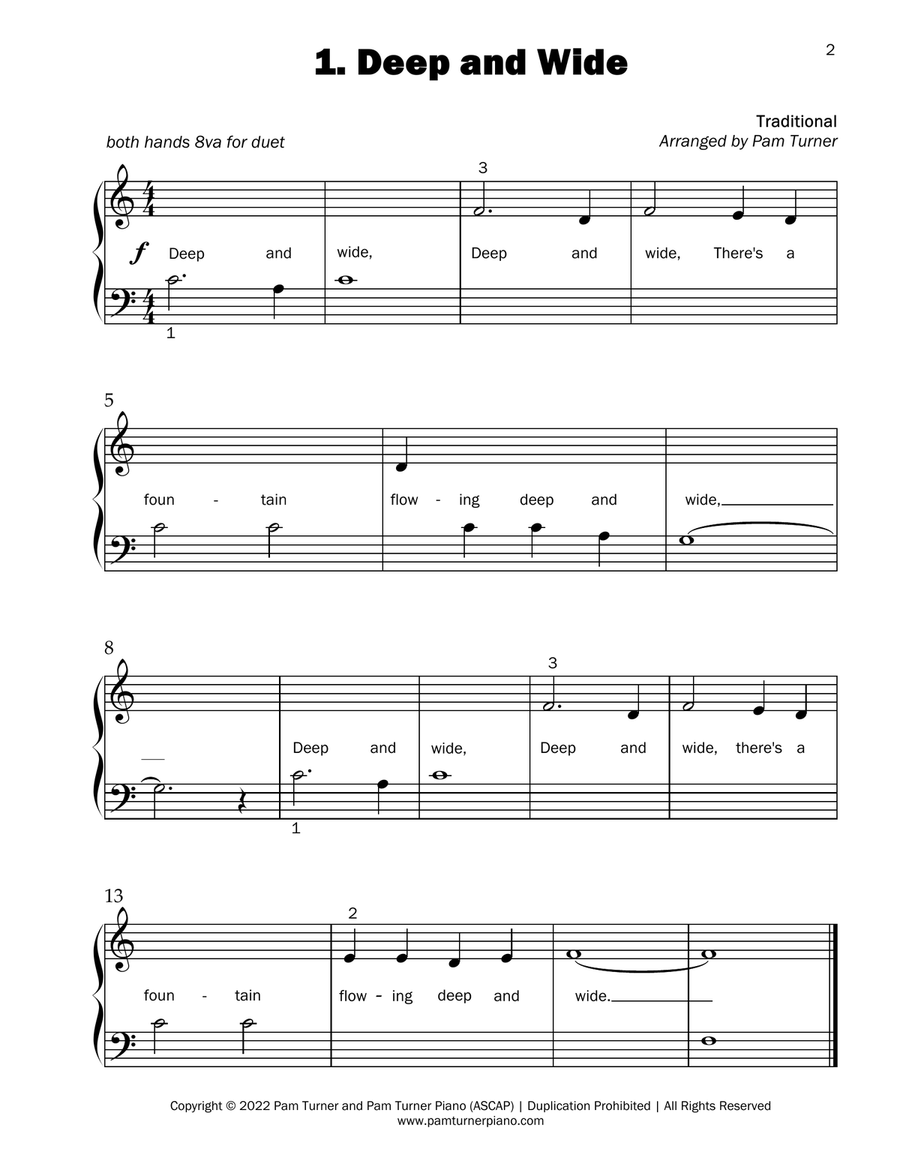 First Hymns for Early Beginners with Easy Duets Book 1 Easy Piano scores gallery preview page 6