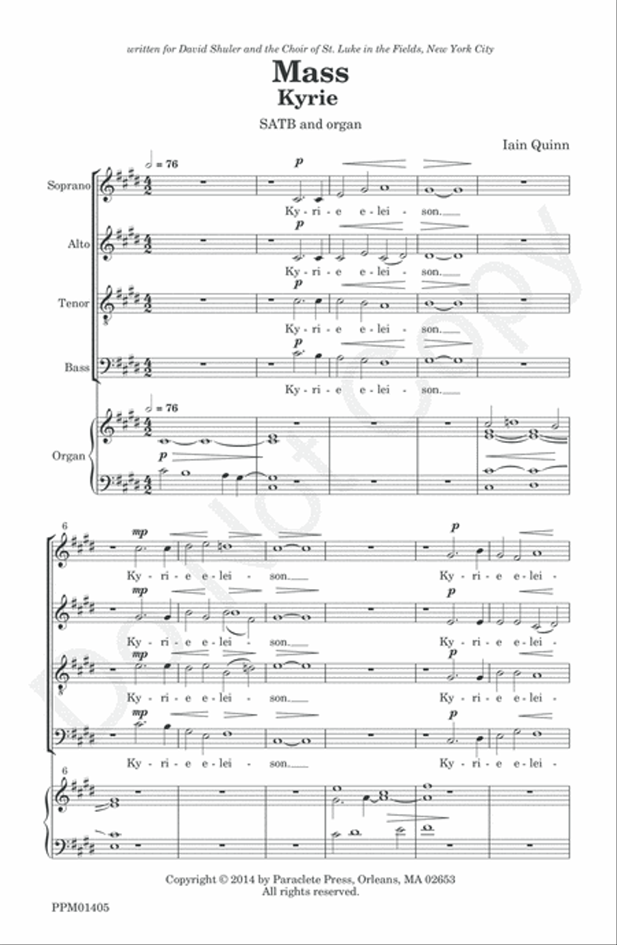 Mass Mass 4-Part scores gallery preview page 3