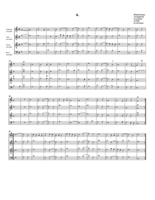 Book cover for Instrumental quartet no.6 (no title) (arrangement for 4 recorders)