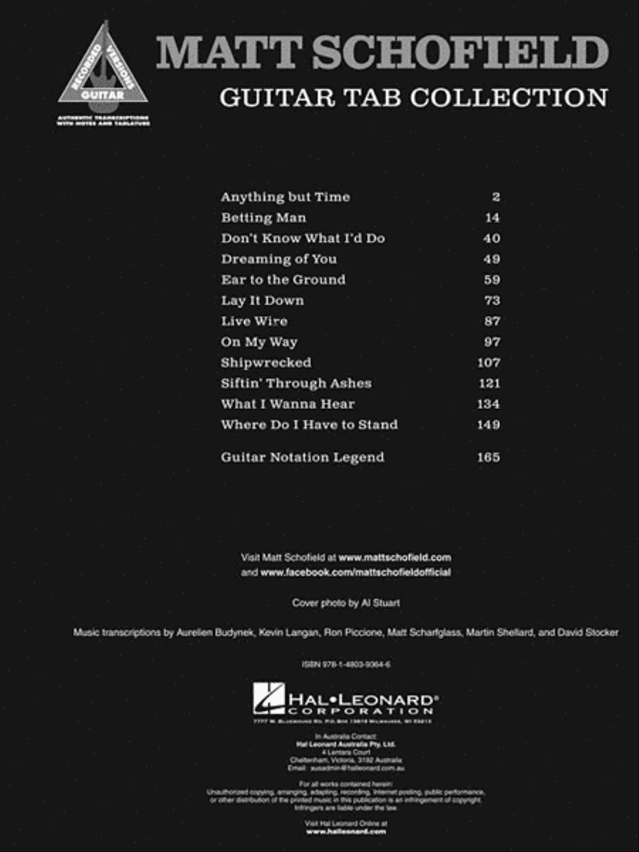 Matt Schofield Guitar Tab Collection Electric Guitar scores gallery preview page 3