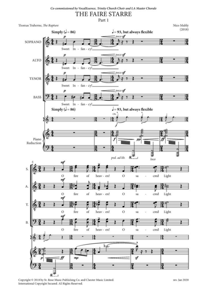 The Faire Starre (Vocal Score)