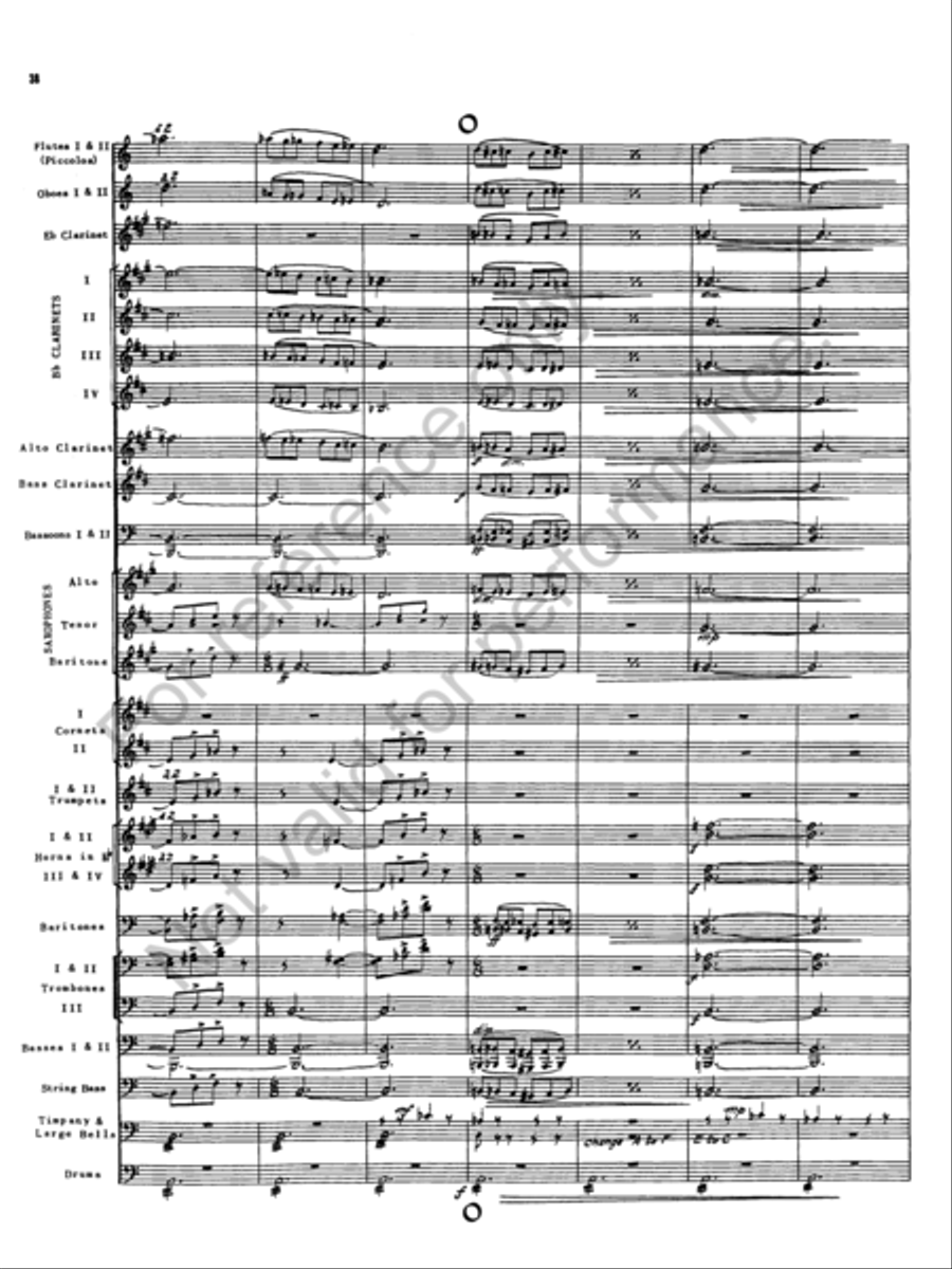 The Golden Legend Concert Band scores gallery preview page 34