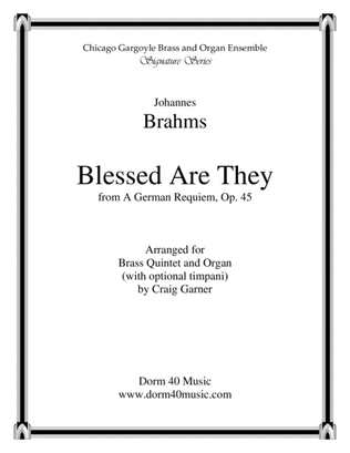 Book cover for Blessed Are They, from A German Requiem, Op. 45