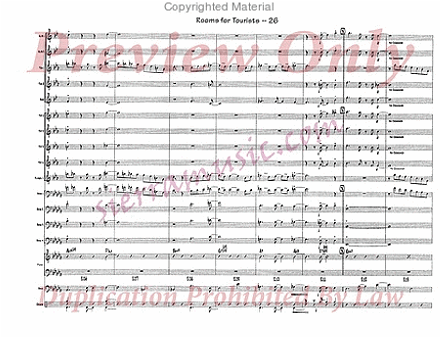 Rooms For Tourists Rooms For Tourists Jazz Ensemble scores gallery preview page 27