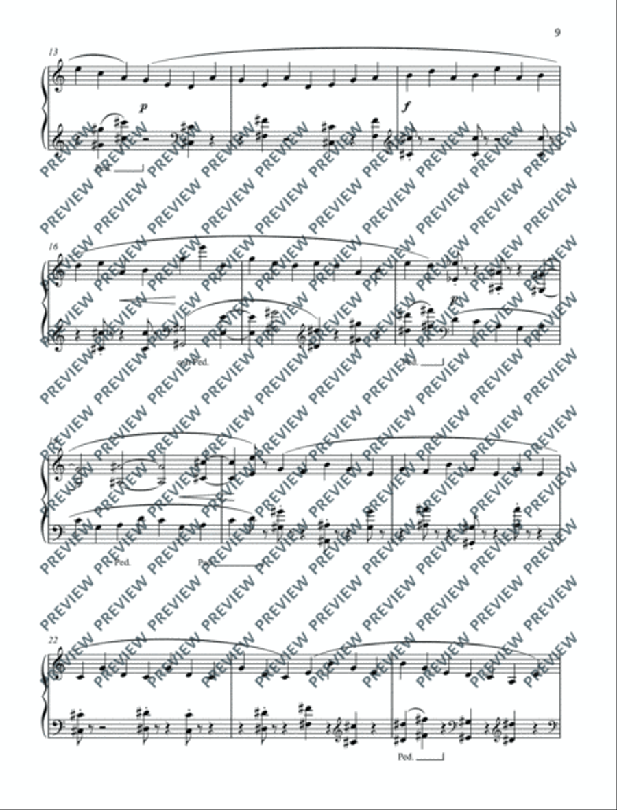 Five Keyboard Pieces Piano Solo scores gallery preview page 14