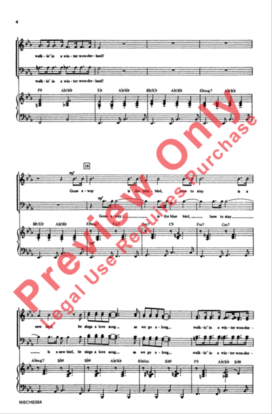 Winter Wonderland 4-Part scores gallery preview page 3