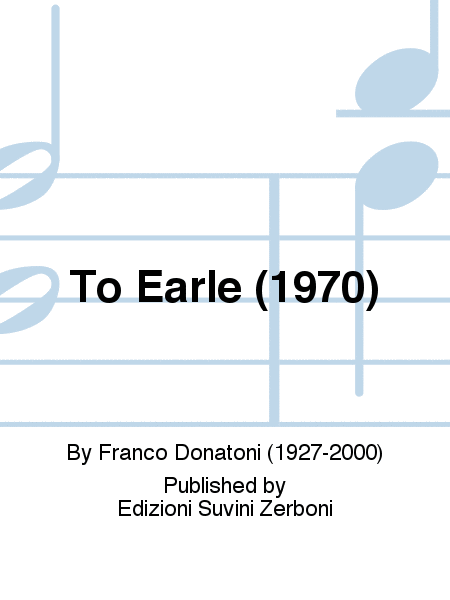 To Earle (1970)