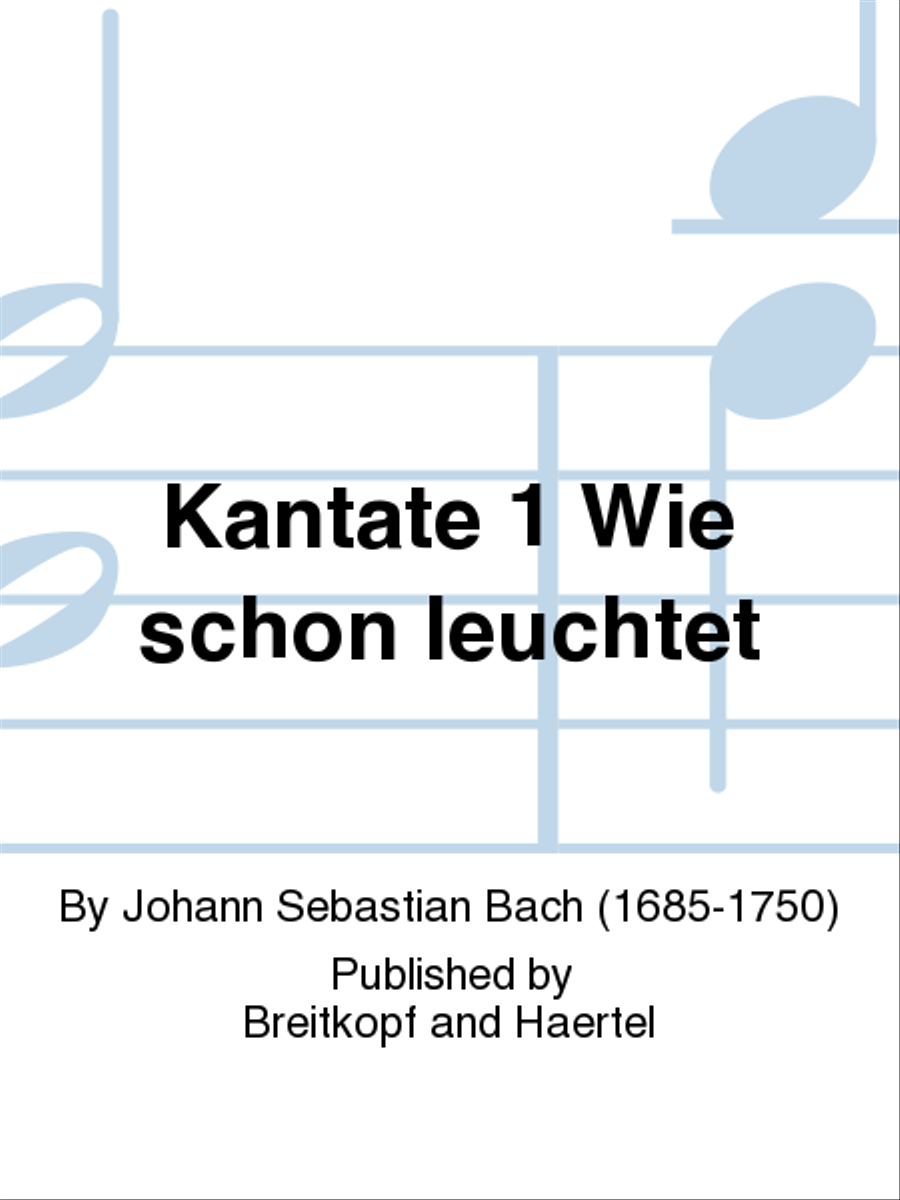 Cantata BWV 1 “All glorious doth the Day-Star shine” STB scores gallery preview page 1
