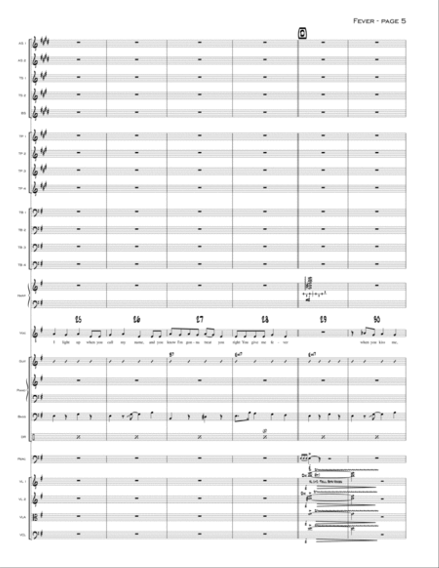 Fever Fever Jazz Ensemble scores gallery preview page 5