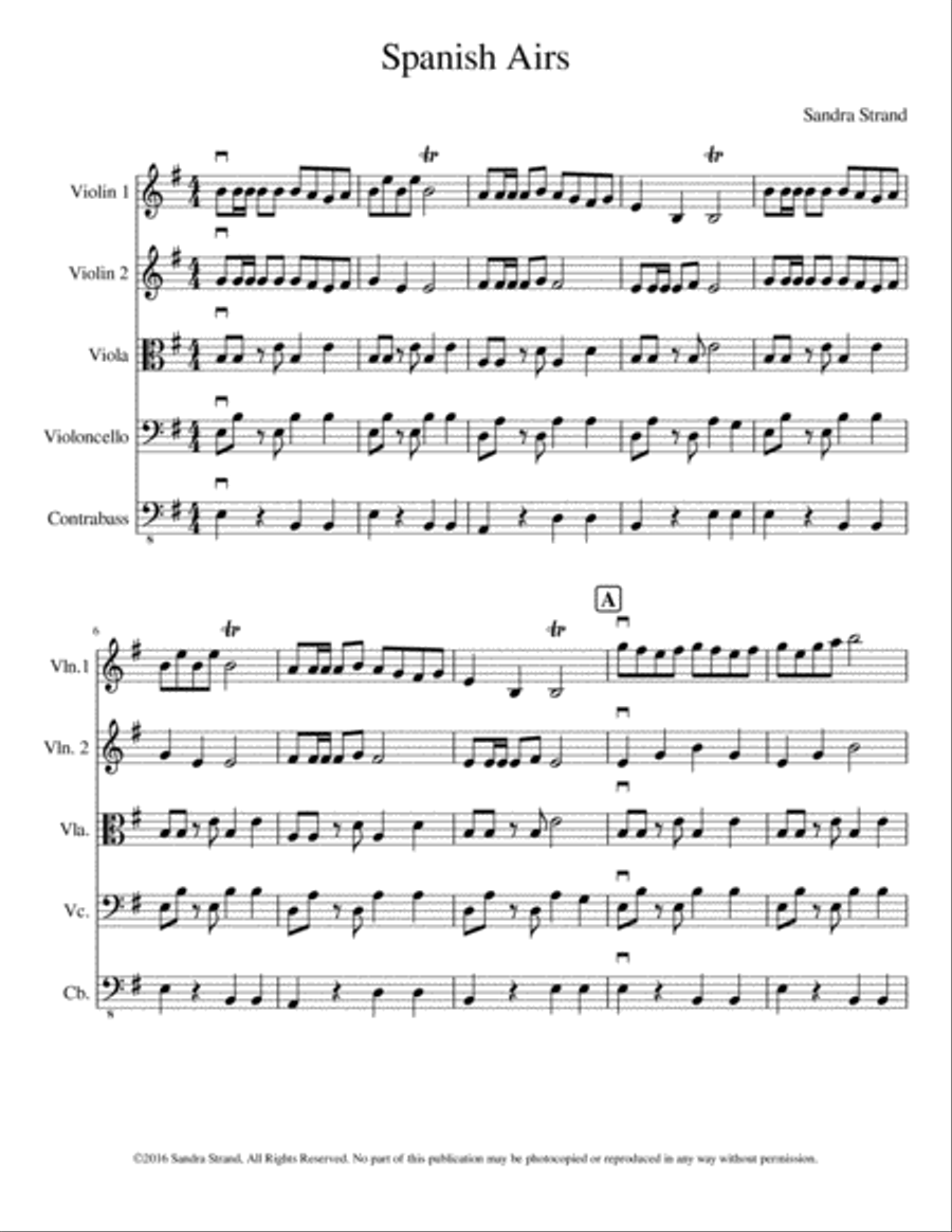 Spanish Airs String Orchestra scores gallery preview page 3