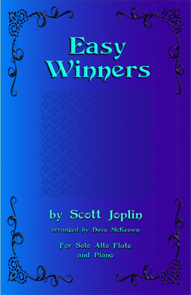 Book cover for The Easy Winners, for Alto Flute and Piano
