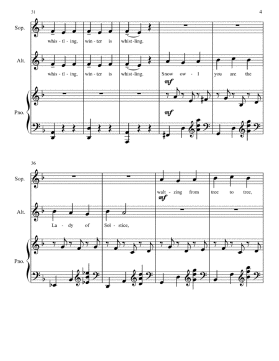 Winter is Whistling (A Winter Solstice Anthem for SA) SA scores gallery preview page 4