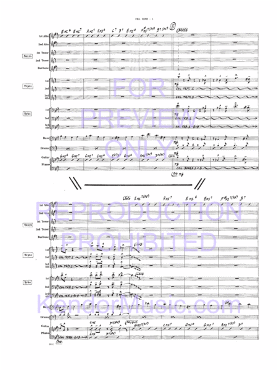 Bird, The Bird, The Jazz Ensemble scores gallery preview page 17
