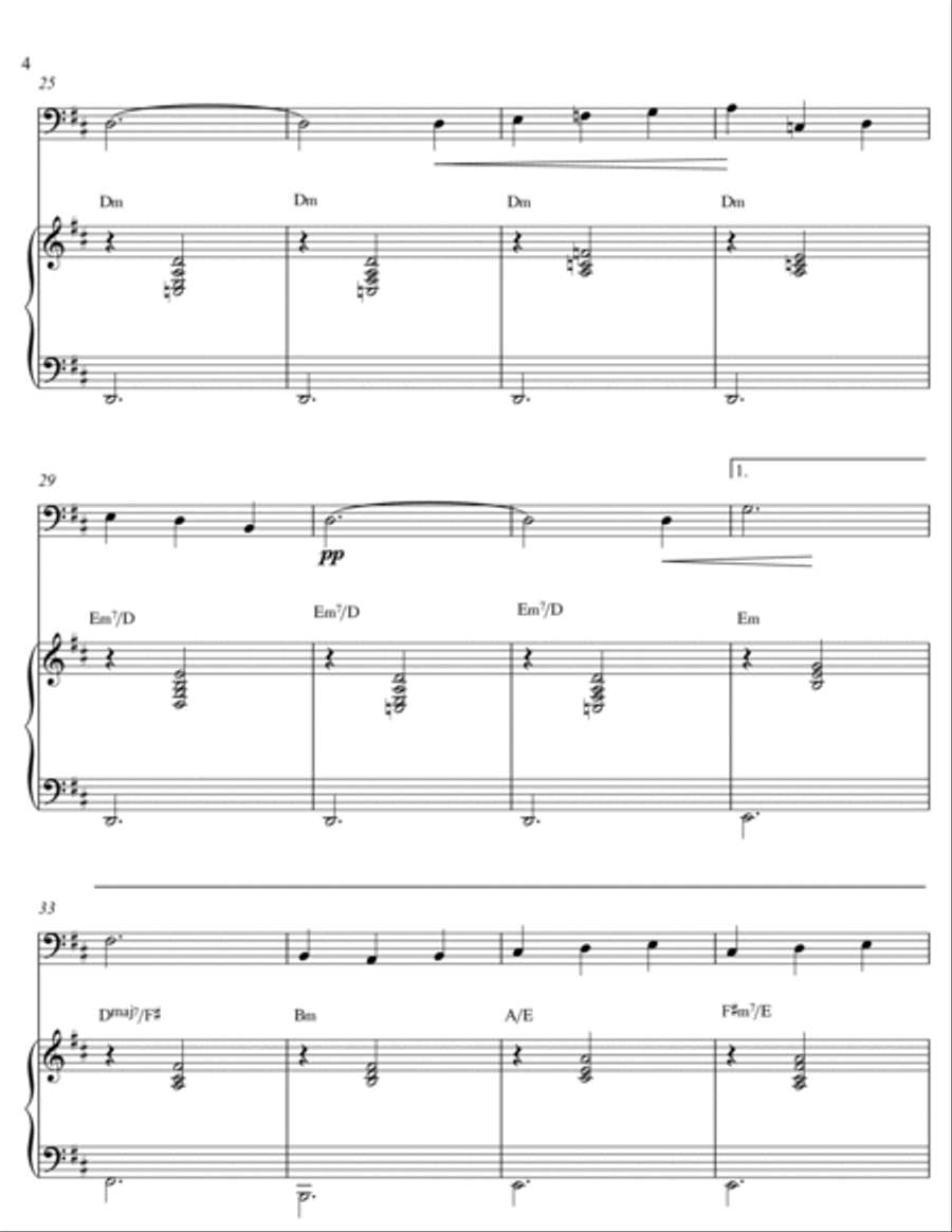 Erik Satie - Gymnopedie No 1 (Piano and Tuba) Small Ensemble scores gallery preview page 4