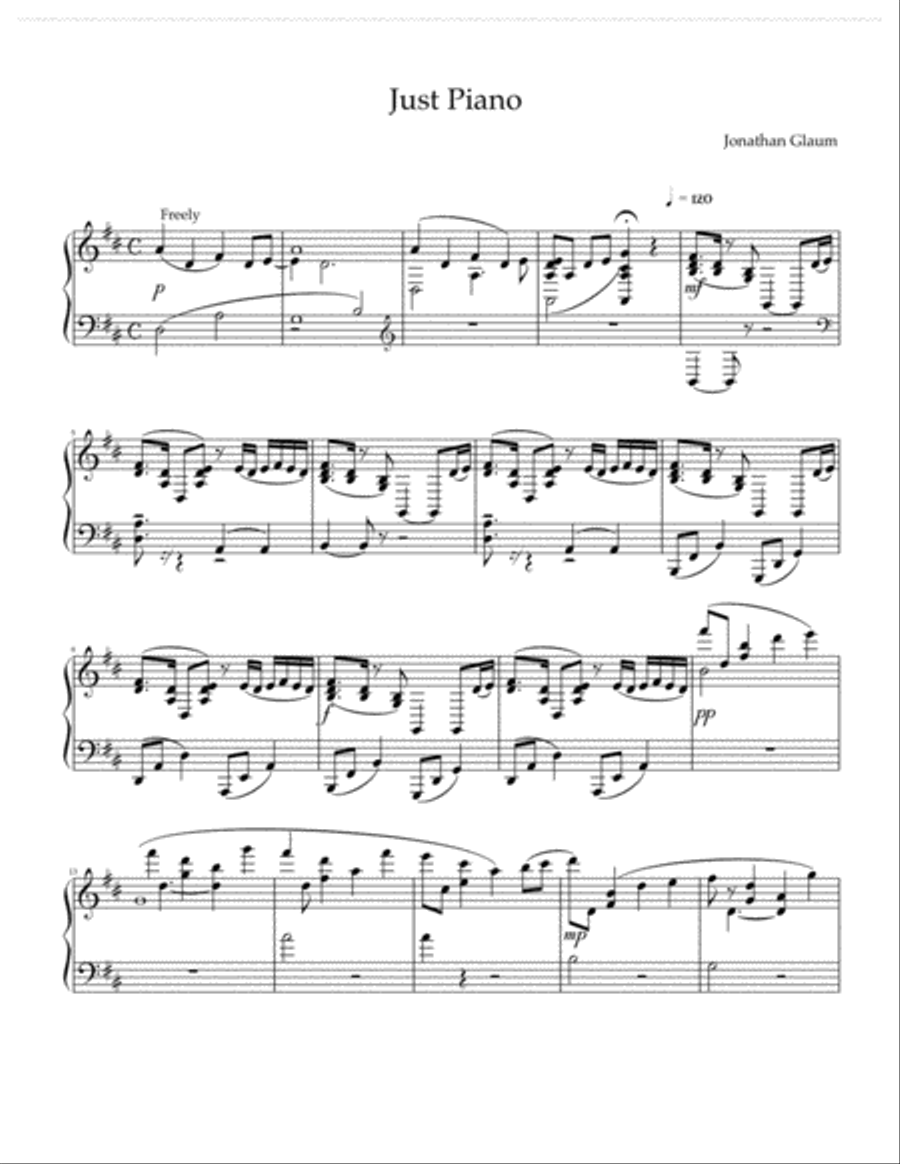 Just Piano Just Piano Piano Solo scores gallery preview page 1