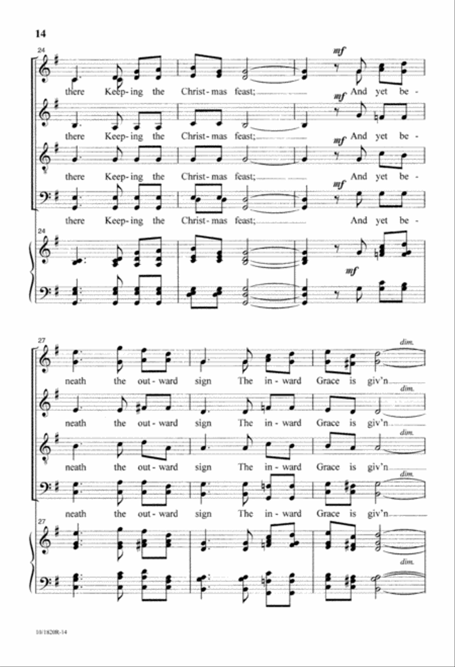Trilogy for the Christ Child Divisi scores gallery preview page 14