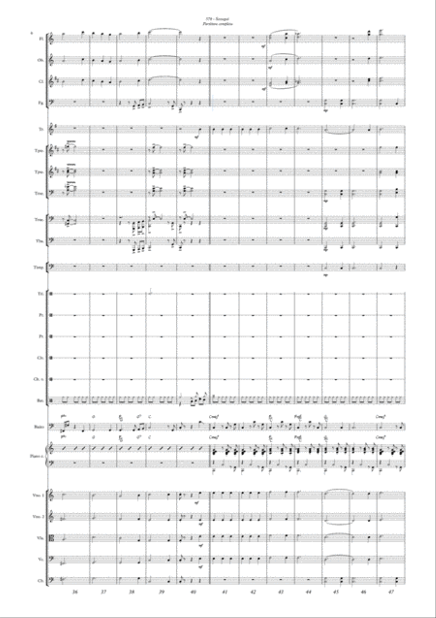 Sossegai(Master The Tempest Is Raging) Piano, Vocal, Guitar scores gallery preview page 6