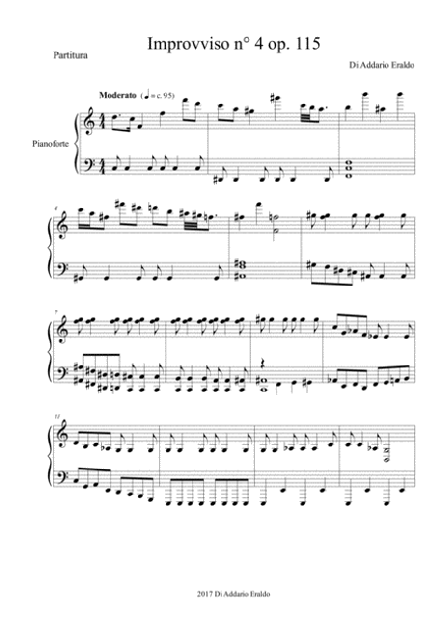 Improvviso n° 4 op. 115 Improvviso n° 4 op. 115 Piano Solo scores gallery preview page 1