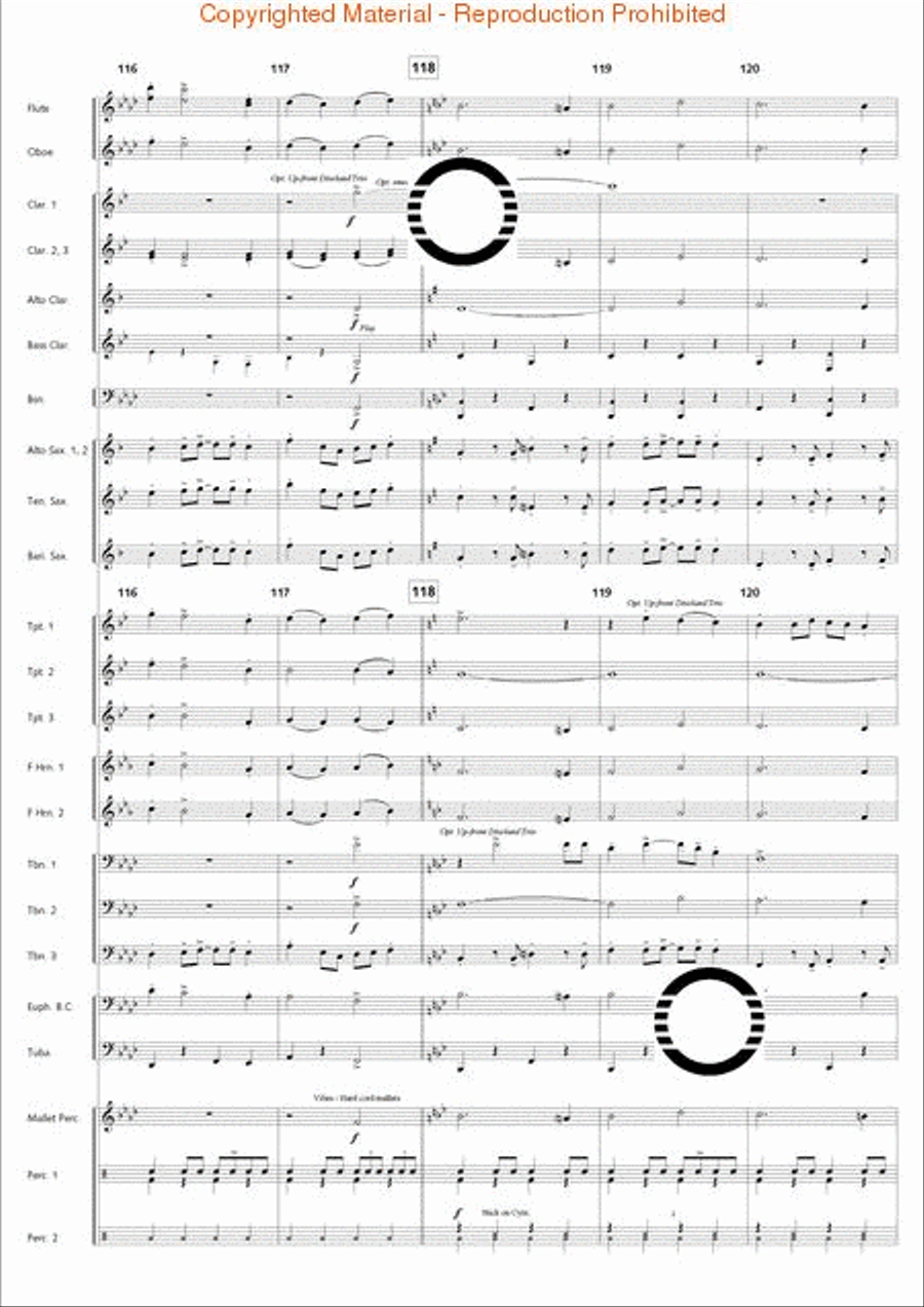 Holiday Jambalaya Concert Band scores gallery preview page 25