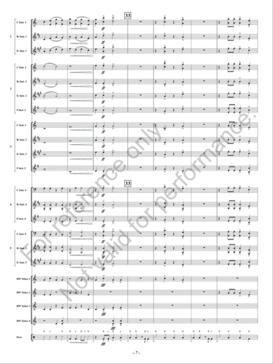 Canon in Boombucket Major Concert Band scores gallery preview page 8