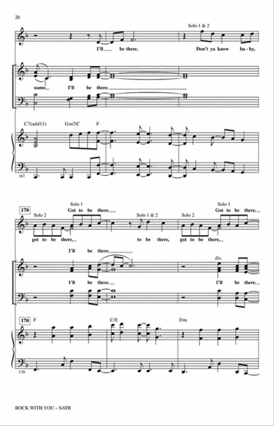 Rock with You – A Tribute to Michael Jackson 4-Part scores gallery preview page 4