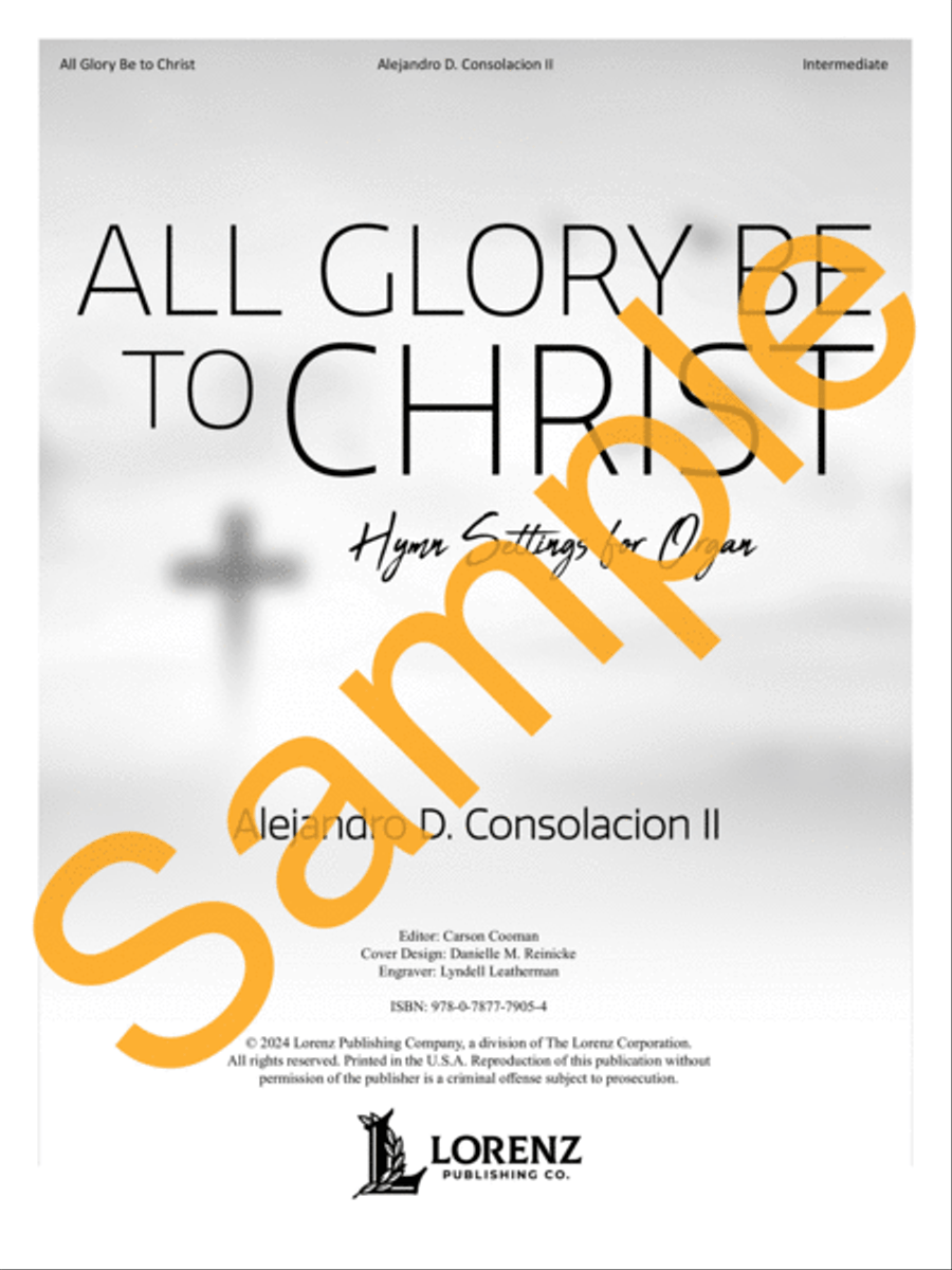 All Glory Be to Christ All Glory Be to Christ Organ Solo scores gallery preview page 2