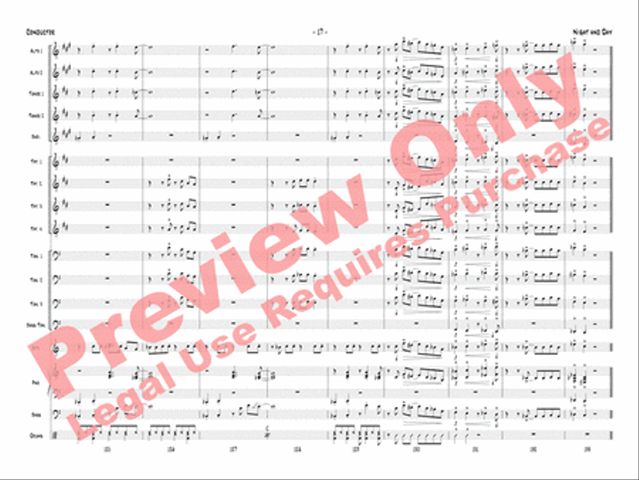 Night and Day Night and Day Jazz Ensemble scores gallery preview page 20
