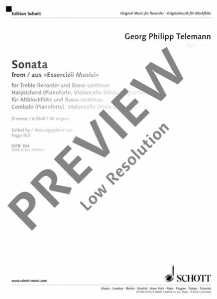 Sonata D minor
