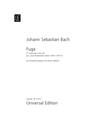 Book cover for Fuga a 6 Voci - Full Score