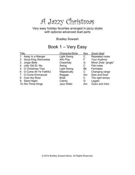 A Jazzy Christmas - Book 1 image number null