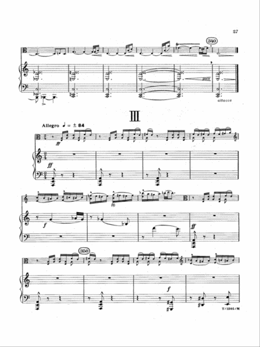 Concerto for Viola (Piano Reduction) Piano Accompaniment scores gallery preview page 4