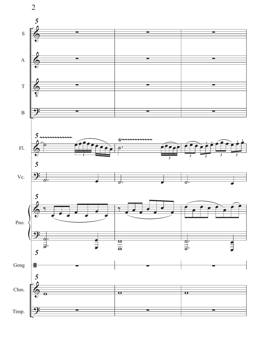 THESEUS: A Dramatic Cantata after Bacchylides (2020), SCORE AND PARTS 4-Part scores gallery preview page 6