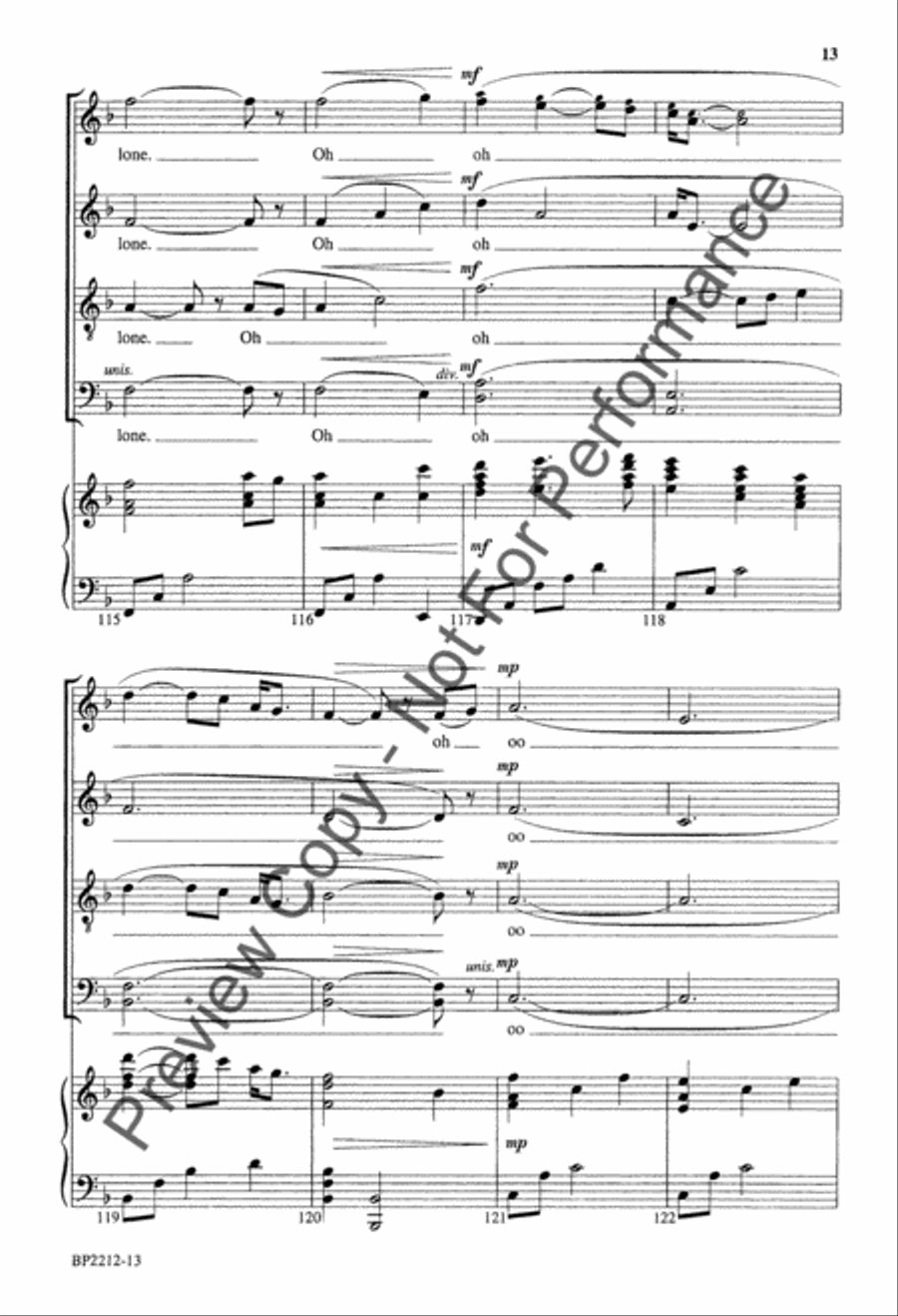 You Do Not Walk Alone 4-Part scores gallery preview page 13