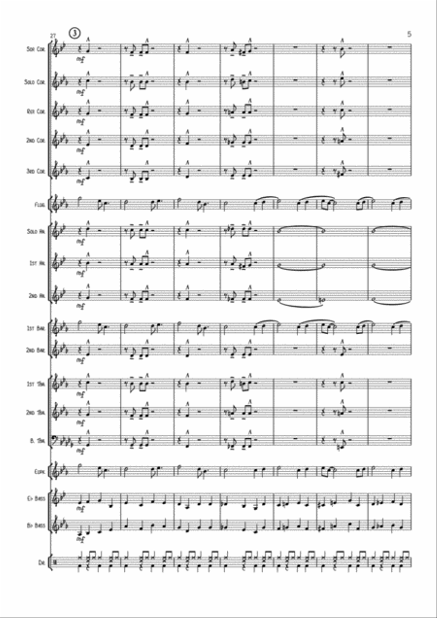 Almost Like Being In Love Brass Band scores gallery preview page 6