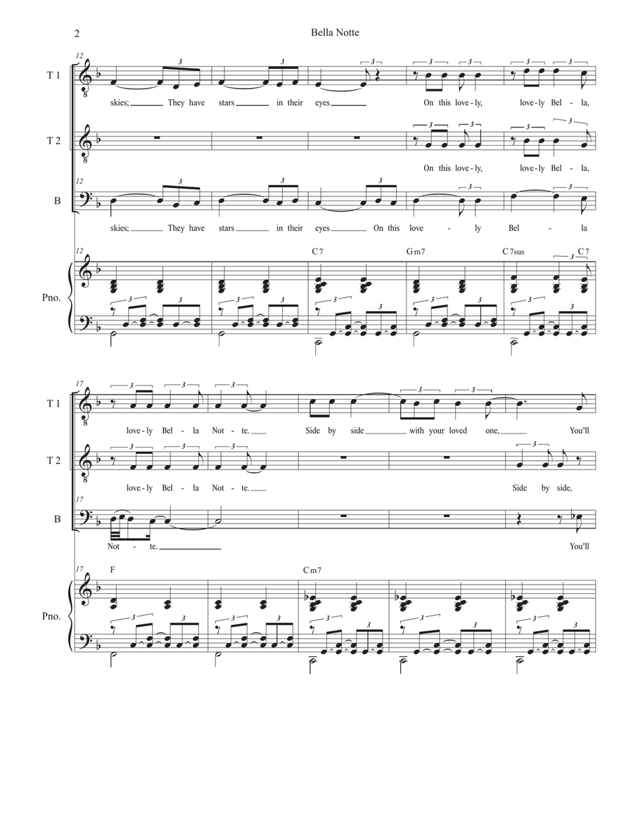 Bella Notte Bella Notte TTB scores gallery preview page 2