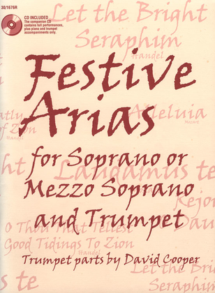 Book cover for Festive Arias for Soprano or Mezzo Soprano and Trumpet