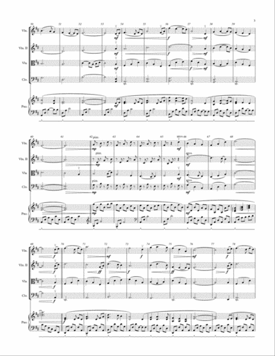 Spring's First Breath Piano Quintet scores gallery preview page 3