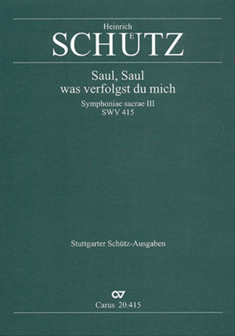Saul, wilt thou injure me? (Saul, was verfolgst du mich) Basso Continuo scores gallery preview page 1