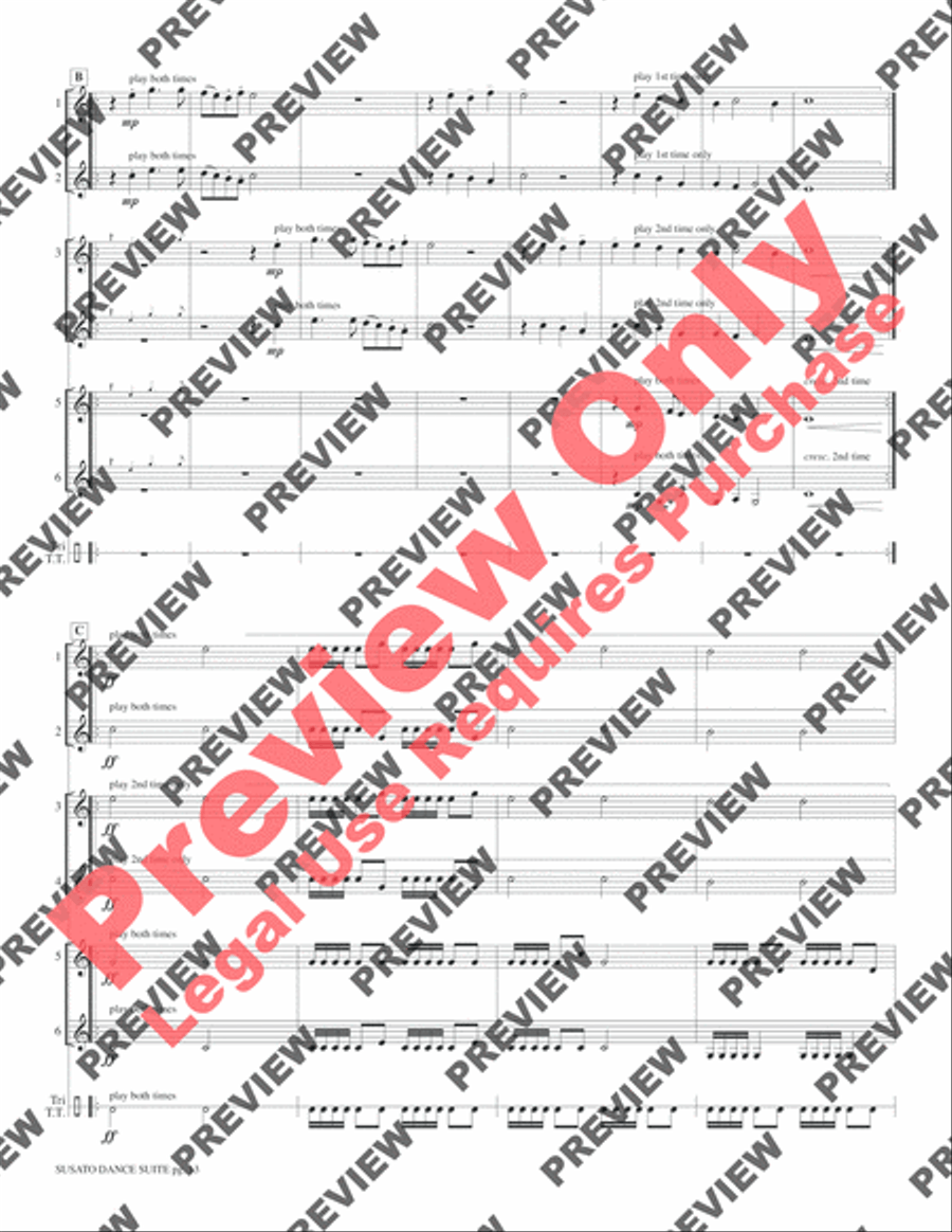 Susato Dance Suite (from Danserye) (1551) Small Ensemble scores gallery preview page 15